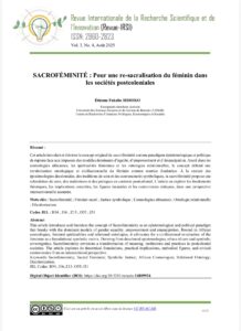 SACROFÉMINITÉ : Pour une re-sacralisation du féminin dans les sociétés postcoloniales