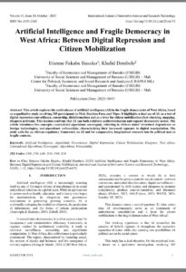 Intelligence artificielle et démocratie fragile en Afrique de l’Ouest : entre répression numérique et mobilisation citoyenne