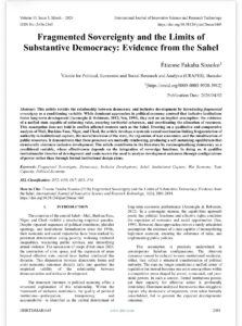 Fragmented Sovereignty and the Limits of Substantive Democracy: Evidence from the SahelFragmented Sovereignty and the Limits of Substantive Democracy: Evidence from the Sahel